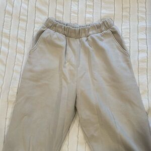 Small Zara sweatpants in off-white/ bone color